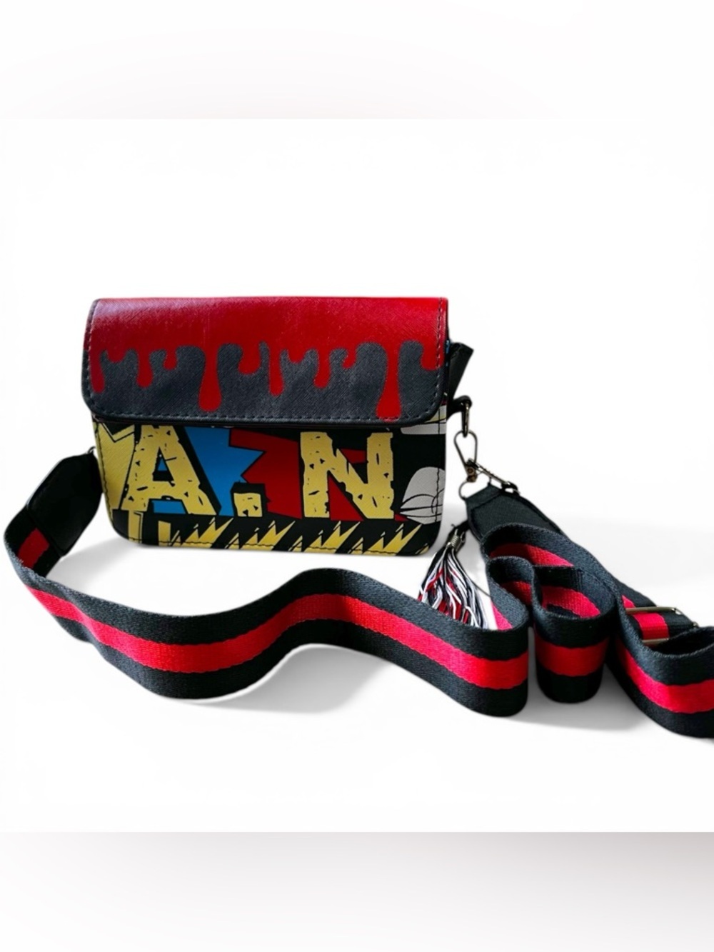 Graphic Street Art Graffiti Crossbody Bag - 6.5x8โ - Picture 2 of 8